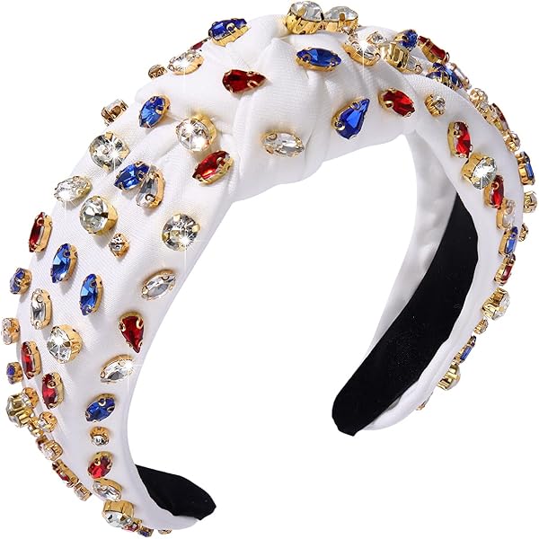 Diadema Ancha De Cristal Para Mujer, Diadema Vintage Con