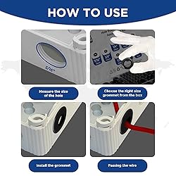 Rubber Grommets for Wiring-205pcs in 9 Sizes