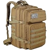 QT&QY 45L Military Tactical Backpacks Molle Army Assault Pack 3 Day Bug Out Bag Hiking Treeking Rucksack…
