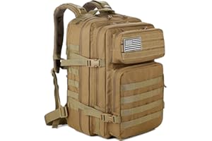 QT&QY 45L Military Tactical Backpacks Molle Army Assault Pack 3 Day Bug Out Bag Hiking Treeking Rucksack…