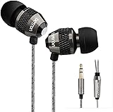 Betron B25 Noise Isolating in Ear Canal Headphones Earphones with Pure Sound and Powerful Bass for iPhone, iPad, iPod, Samsung, Nokia, HTC , Mp3 Players etc Gunmetal Black