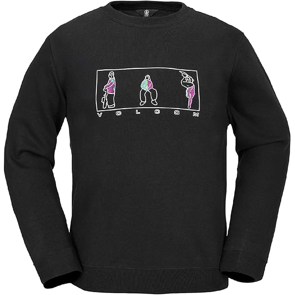 Volcom Men's Let It Storm Crew Riding Snowboard Fleece Sweatshirt