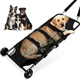 260 lbs Portable Foldable Pet Dog Stretcher, 46&times;22 in | Animal Transport Trolley Designed for Enhanced Pet Comfort and Dignity