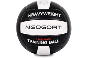 NEOGOAT 1.1LBS Weighted Heavy Volleyball For Setters Serve Trainer Setter Weighted Volleyball Training Equipment Size 5 Soft PU Leather, Durable for in&Outdoor Training, Perfect for Setting, Rebounders