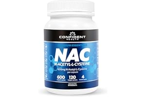 NAC Supplement 600mg– 100% Pure & Pharmaceutical Grade - N-Acetyl-L-Cysteine - 120 Veggie Capsules – 4 Month Supply of Immune