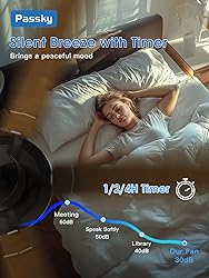 Passky Ceiling Fans with Lights, 52 inch Sleek