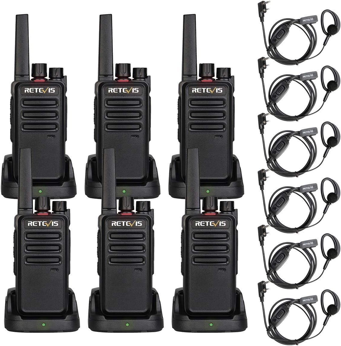 Retevis RT668 2 Way Radios Long Range, Dustproof Professional Walkie Talkies for Adult PMR446 License-free