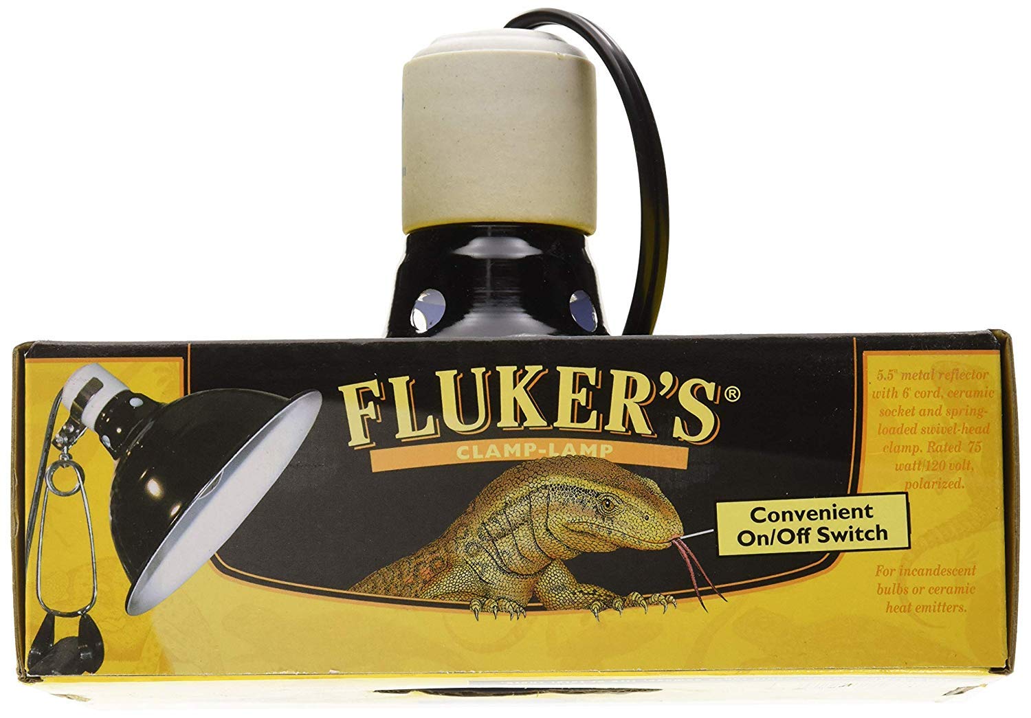 fluker's 5.5 clamp lamp