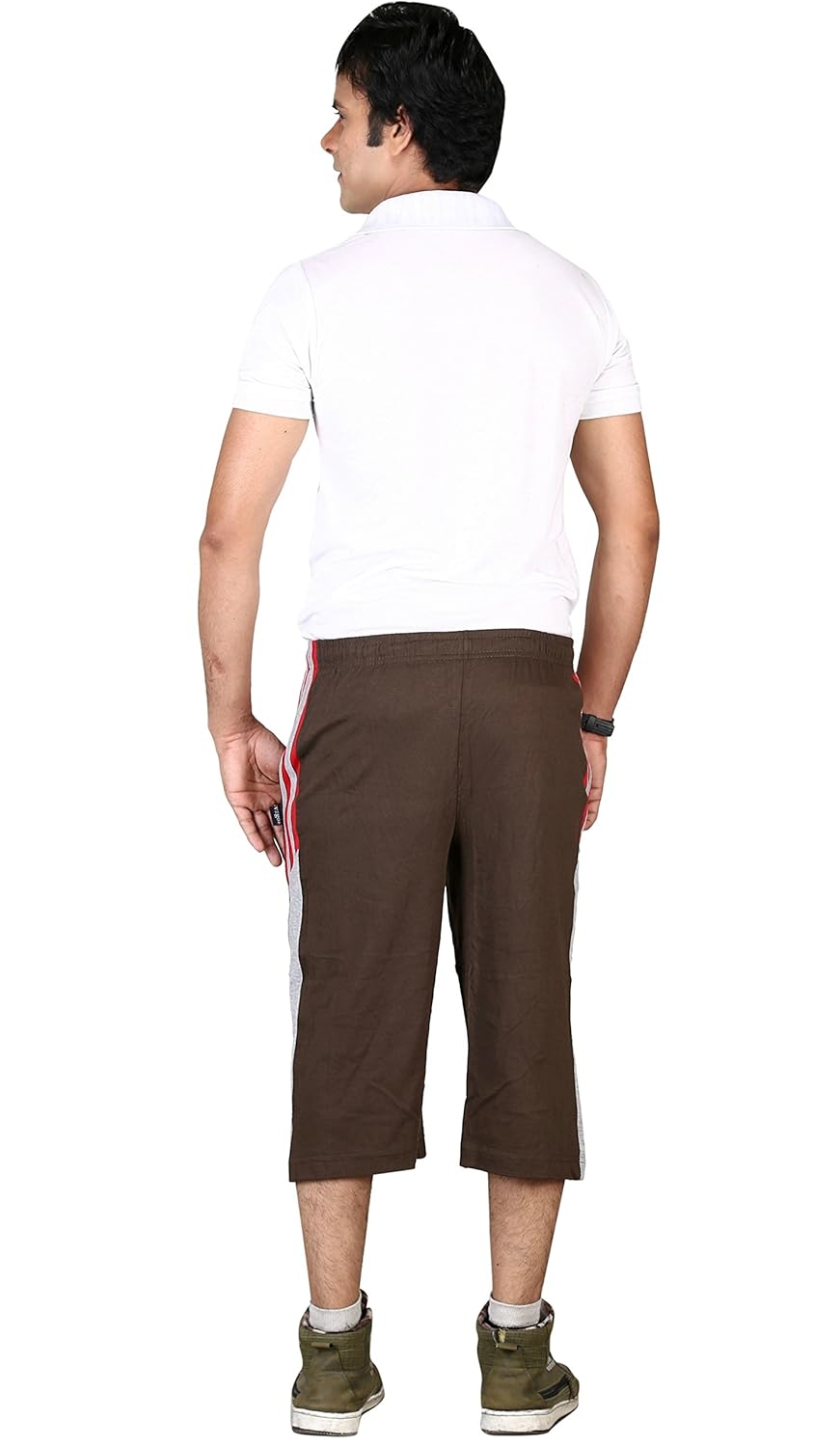 vego men's casual cotton three forth