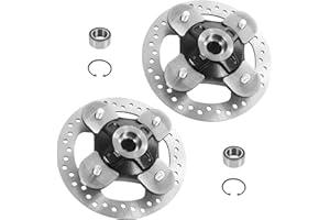 RALBDX 2 Set Front/Rear Wheel Hub Bearing Studs Brake Disc Rotor Compatible With 2014-2023 RZR XP 1000, RZR XP 4 1000, 2018-2022 RZR RS1 Replace 5139265-067 19217-MAL-300 91001-KA4-003 19226-MEB-670
