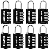 DELSWIN 4-Digit Gym Locker Lock - 8 Resettable