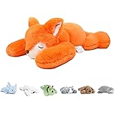 Niuniu Daddy 20" | 3.3 Pound Fox Weighted Stuffed Animals, Giant Fox Sensory Body Pillow Plush Toy, Heavy Weighted Lap Animals with Adults Kids & Soft Squishy Fur for Birthday