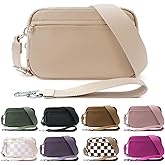 IBEE Dual Wristlet Wallets for Women RFID Blocking Crossbody Wallets Purse with ID Window Large Wristlet Purse Nylon
