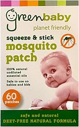 VIE Greenbaby Mosquito Protection Patches, 60 DEET-Free Natural Patches view 1