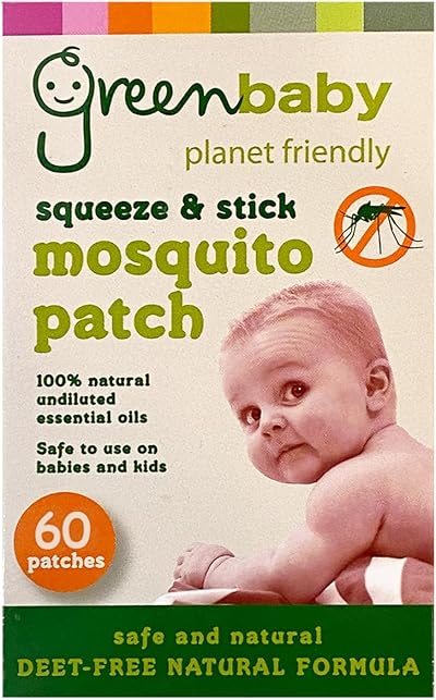 VIE Greenbaby Mosquito Protection Patches, 60 DEET-Free Natural Patches