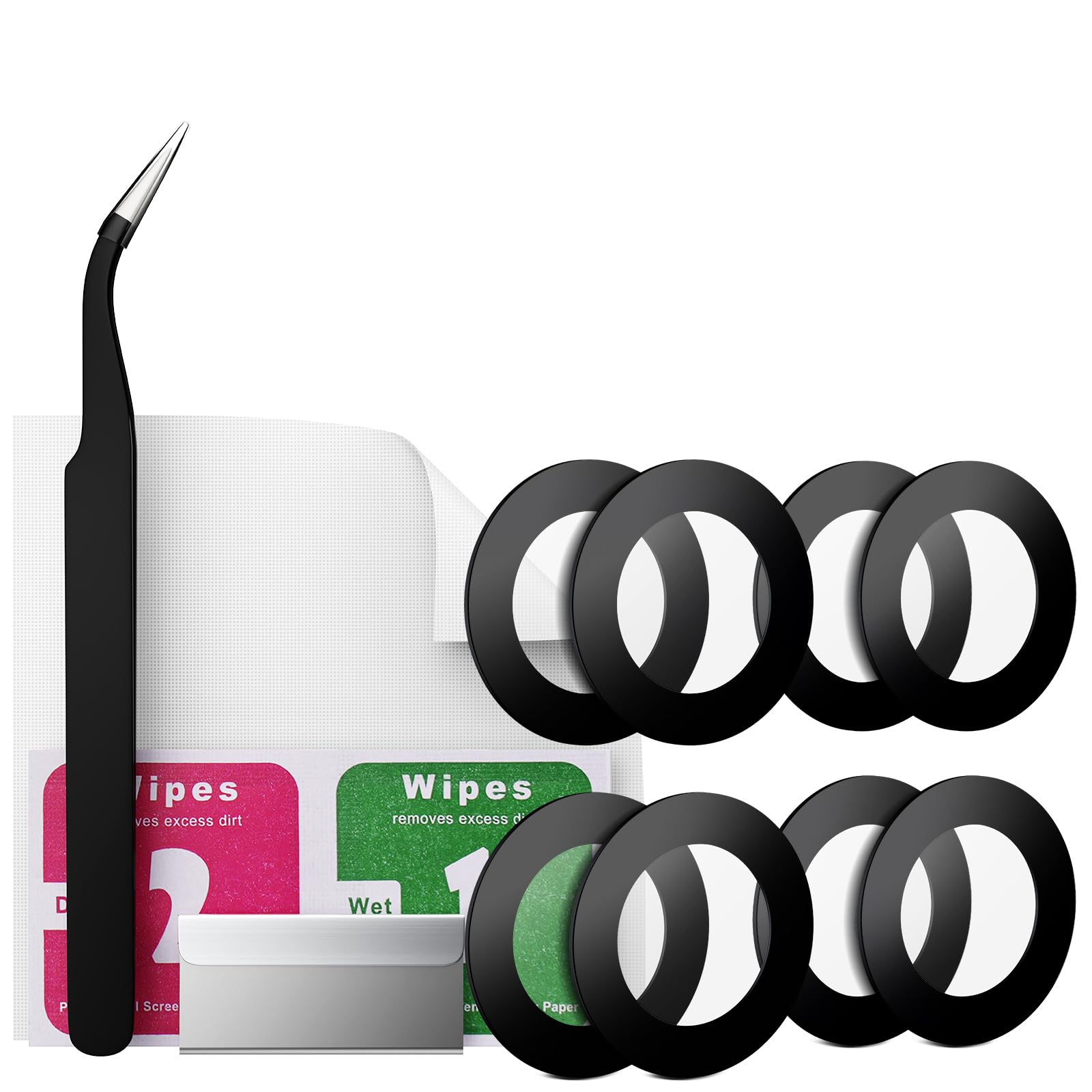 Eonpam 2 Pack Camera Glass Replacement for Honor 50 Lite HD Rear Lens Glass + Repair Kit