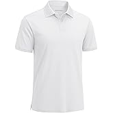 Cavva Men's Polo Shirts Short Sleeve Performance Quick Dry Moisture Wicking Collared Shirt for Golf Fishing