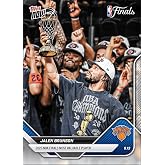 2025 Topps Now Jalen Brunson #339 2026 NBA Finals Most Valuable Player New York Knicks Basketball Card