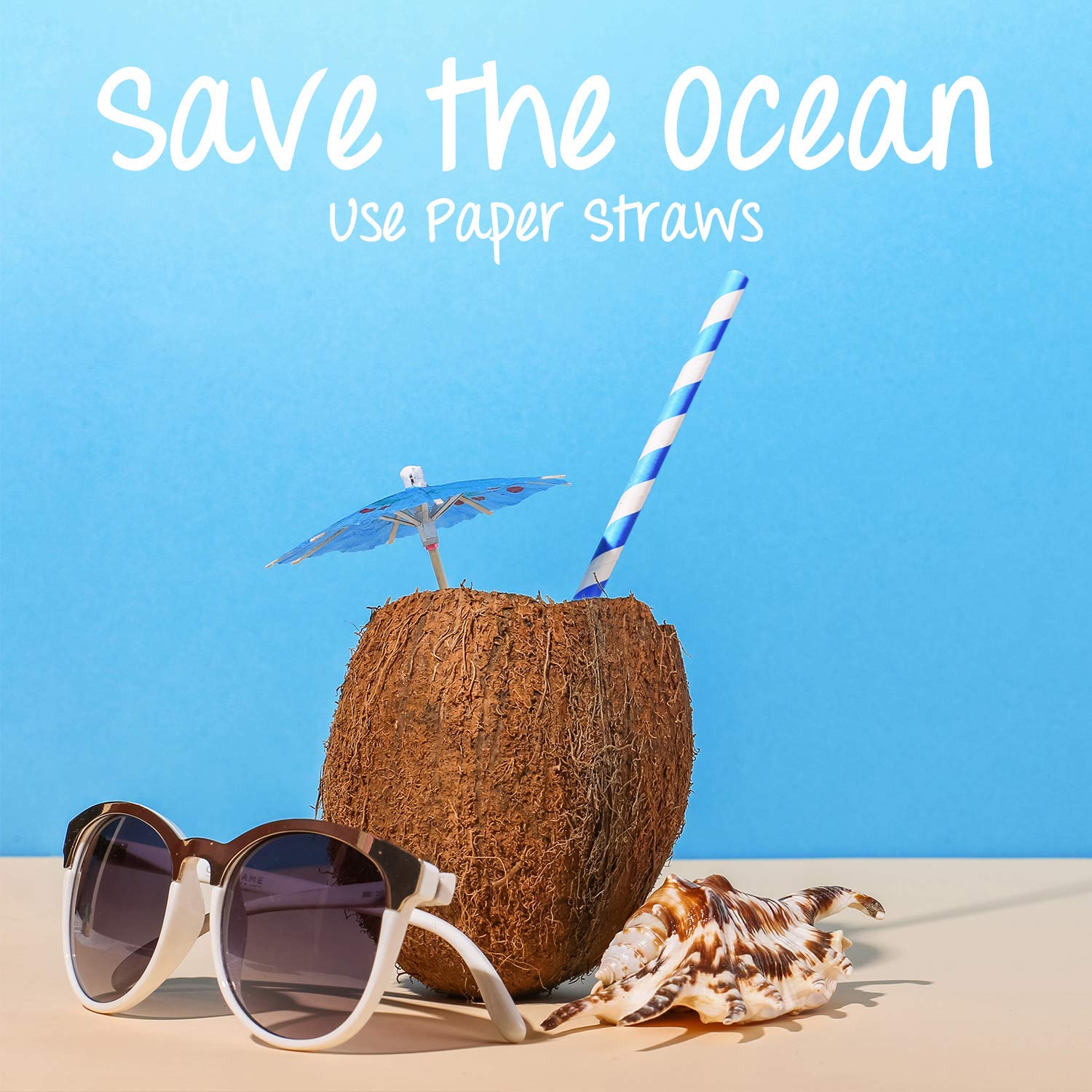 Weemium Paper Straws Disposable 200 Pack - Striped Straws in 10 Colors - Biodegradable, Durable and Eco friendly - Non-soggy Paper Straws for Drinking and Crafts - Image 7