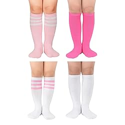 Zando 4 Pairs Toddler Knee High Socks - Black