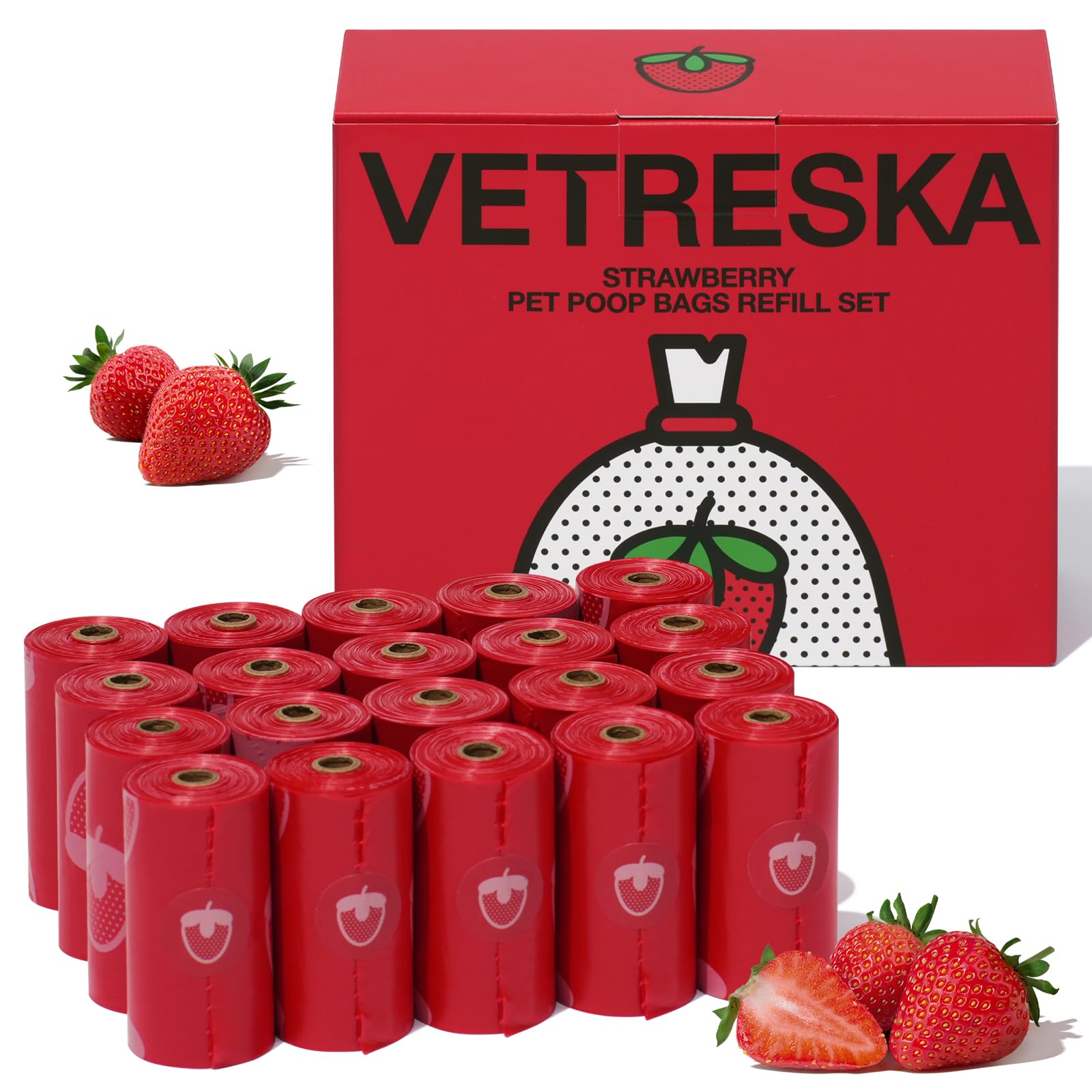 VETRESKA ペット用エチケット袋 苺の香りつきの商品画像