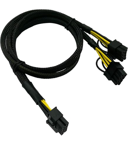 Câble D'alimentation GPU 8 Broches Vers 10 Broches - 25 Cm, 18 AWG - Compatible HP DL380 Gen9 (réf. 805123-001)