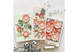 Lapoo Flowers Metal Cutting Die for Scrapbooking - Durable, Cut Stencils for DIY Scrapbook Photo Album Decorative Paper Card, Card Making Supplies, Embossing (Sunflower 3.8 x 2.7 in)