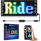 GOTUS LED Sign for Car,Scrolling LED Sign,Flexible, Bluetooth APP,DIY Design Animations,Text, Graffiti (3"x 7")