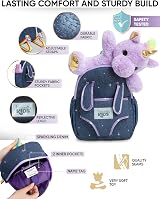 Naturally KIDS Purple Unicorn Backpack for Girls Toddler Gifts view 4