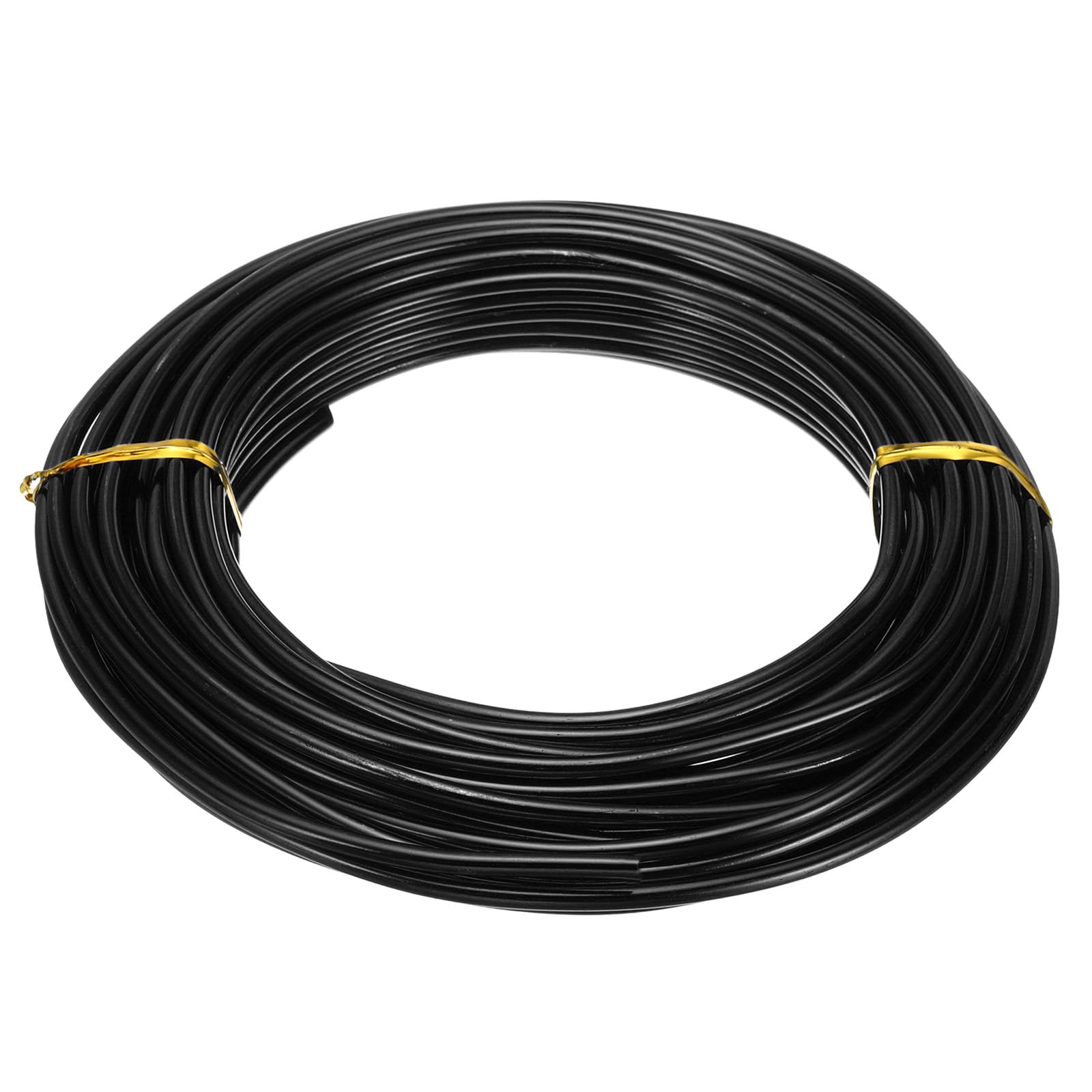 PATIKIL 10m Aluminum Wire, 1pcs Jewelry Wire Aluminum Craft Wire 3mm 9 Gauge Wire Metal for Jewelry Making Beading Crafting Pendants Art, Black