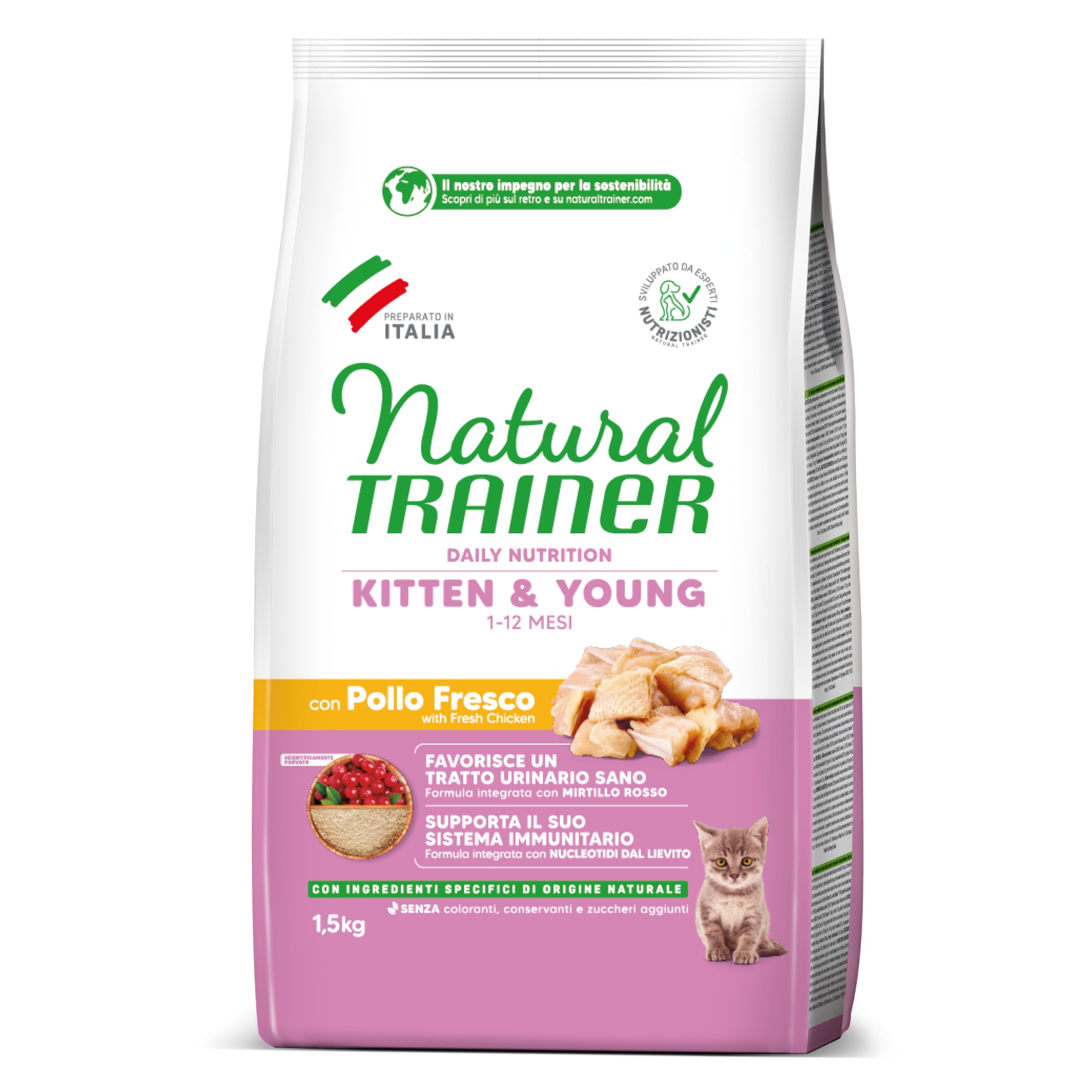 NovaFoods Natural Cat Kitten Food 1.5 kg, 1500 g