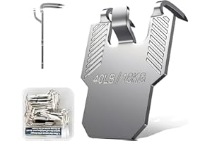 20Pcs Picture Hanging Kit Heavy Duty Claw Drywall Hooks – No Damage Wall Hangers Hold Up to 40 lbs, Tool-Free Picture Hooks f