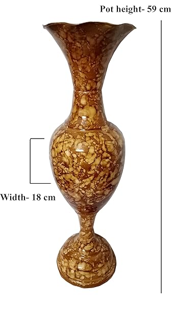 Buy N Magic Creations Beautiful Large Big Size Metal Vase For Home