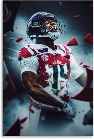 Amazon Com Seattle Seahawks Dk Metcalf Star Poster Poster Decorative Painting Canvas Wall Art Living Room Posters Bedroom Painting 12x18inch 30x45cm Everything Else