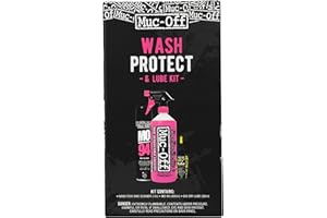 Muc-Off Wash, Protect & Lube Kit | Complete Bike Cleaning & Maintenance Kit | Includes Nano Tech Bike Cleaner, MO-94 Protect Spray & Dry Chain Lube