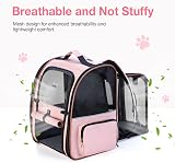 Lekesky Large Cat Carrier Backpack Expandable Pink L 25 Lbs Pet Carrier view 3