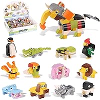 BEELUKY Mitgebsel Kindergeburtstag - 12 Pack Meerestiere Bausteine Set