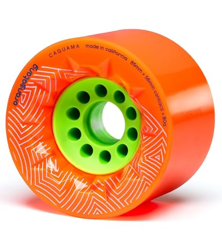 Amazon.com : Orangatang in Heat 75 mm 77a Downhill Longboard