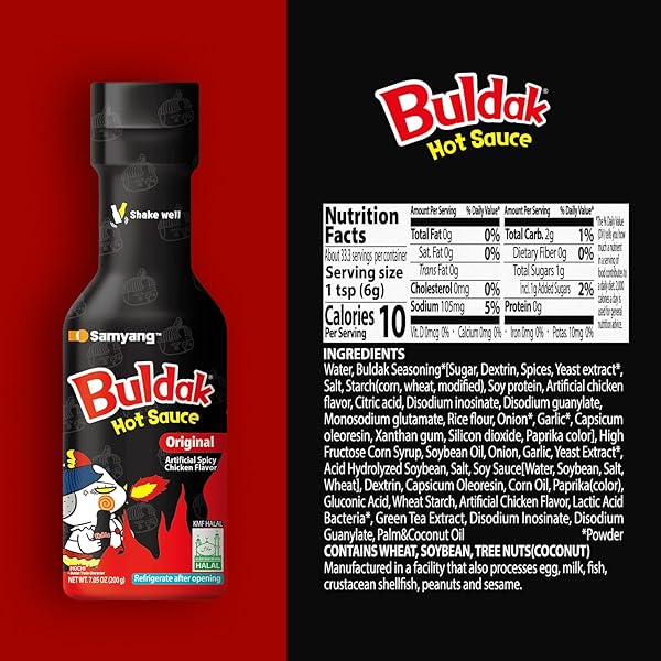 SAMYANG BULDAK HOT SAUCE – ORIGINAL, KOREAN SPICY HOT CHICKEN FLAVOR SAUCE [5.57 FL OZ (200G) X 1 PACK]