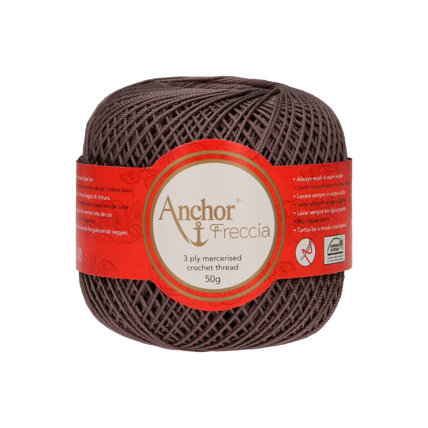 Anchor 4771006-00589 Crochet Yarn, 100% Cotton, 589, Thickness 6, 88 g