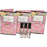 Gucci Flora Sample Perfume Perfume Gorgeous Gardenia Women Spray 1.5 ml / 0.05 oz set of 3
