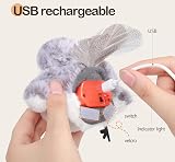 Migipaws Rechargeable Flapping Bird Cat Toy with USB Chargeable Sandpiper Chirp view 5
