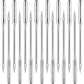 50 Pcs Universal 110/18 Sewing Needles, Heavy Duty Sewing Machine Needles Professional Leather Sew Machine Stainless Steel Needle for Embroidery Jeans Canvas Home Sewings Machines