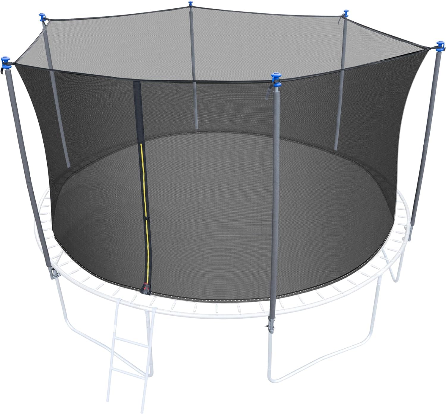 Photo 1 of 10/12/14/16FT Trampoline Replacement Enclosure Net with Universal Trampoline Replacement Enclosure Poles and Hardware 2.0 (16 FT)