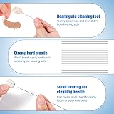 Gosknor 15 Pcs Hearing Aid Pipe Cleaners ABS Black 9cm Hearing Aid Tools view 6