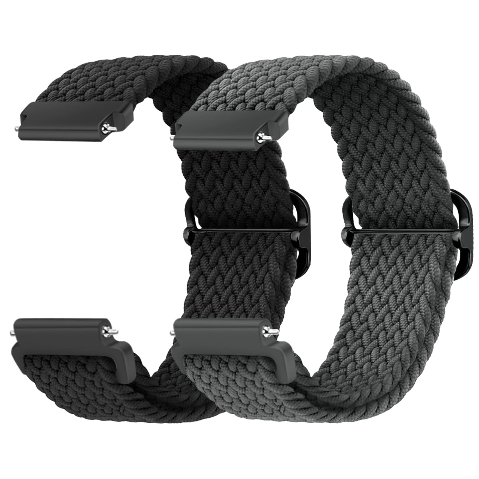 MaEiol 22mm Straps Nylon Braided for Xiaomi Watch S4/S4 Sport/Xiaomi Redmi Watch 5 Active/5 Lite/Amazfit Bip 6/Bip 5 /Amazfit Balance/GTR 4 /GTR 3 Pro, Sports Replacement Wristband for Women Men