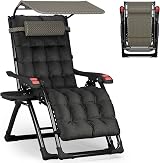 ATORPOK SHOP Zero Gravity Chair with Canopy Shade and Tray view 1