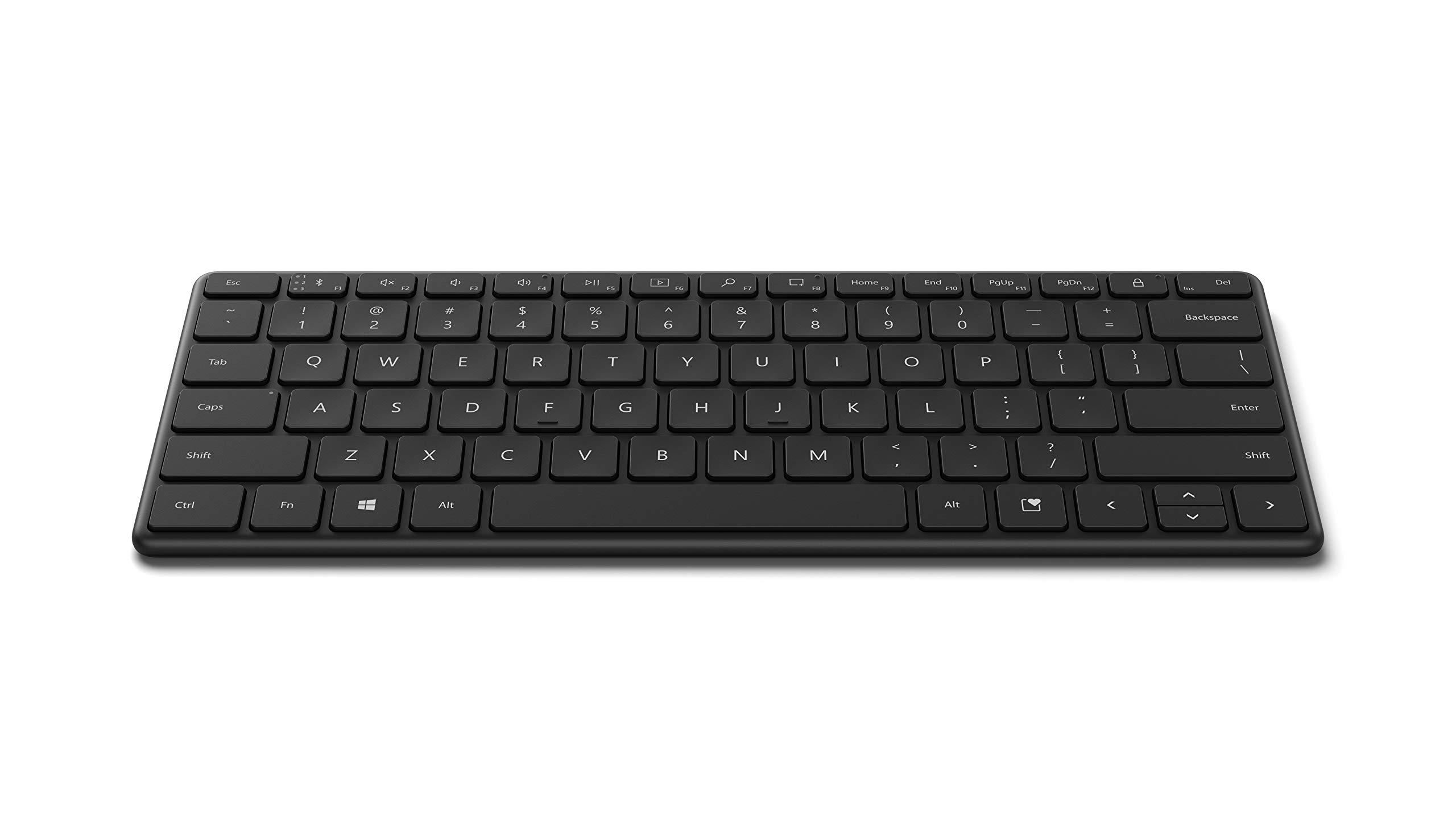 Microsoft Designer Compact Keyboard - Matte Black. Standalone Wireless Bluetooth Keyboard. Compatible with Bluetooth Enabled PCs/Mac