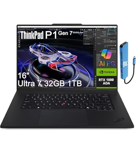 Amazon.com: Lenovo ThinkPad P1 Gen 7 Intel Core Ultra 7 155H, 16C