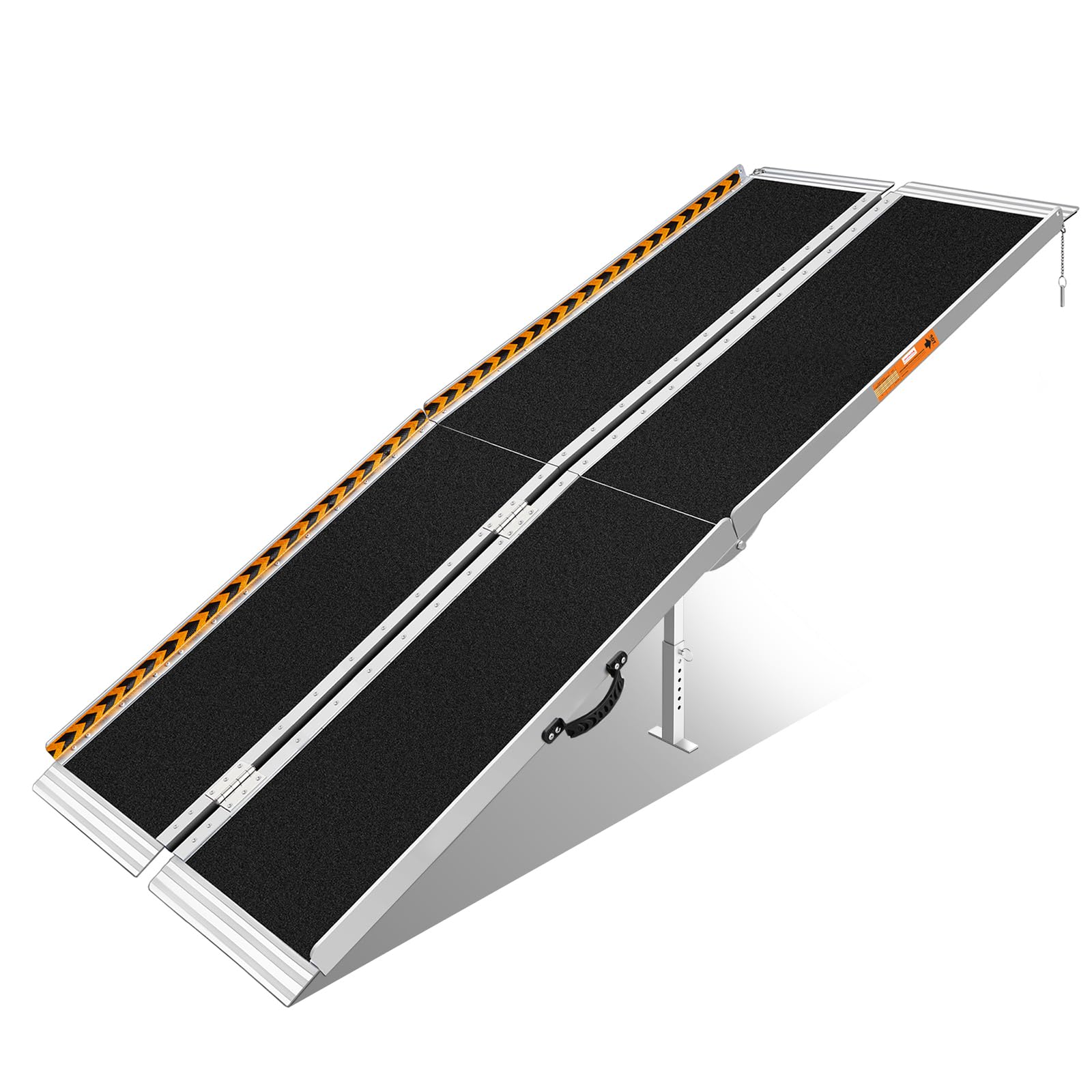 Photo 1 of *HEAVY* FACHNUO 8 Feet Portable Wheelchair Ramp, Non-Skid Aluminum Handicap Ramps with Handle, Folding Threshold Wheel Chair Ramp for Home Steps, Stairs, Entry, Threshold, Doorways, Scooter, 800LBS Capacity